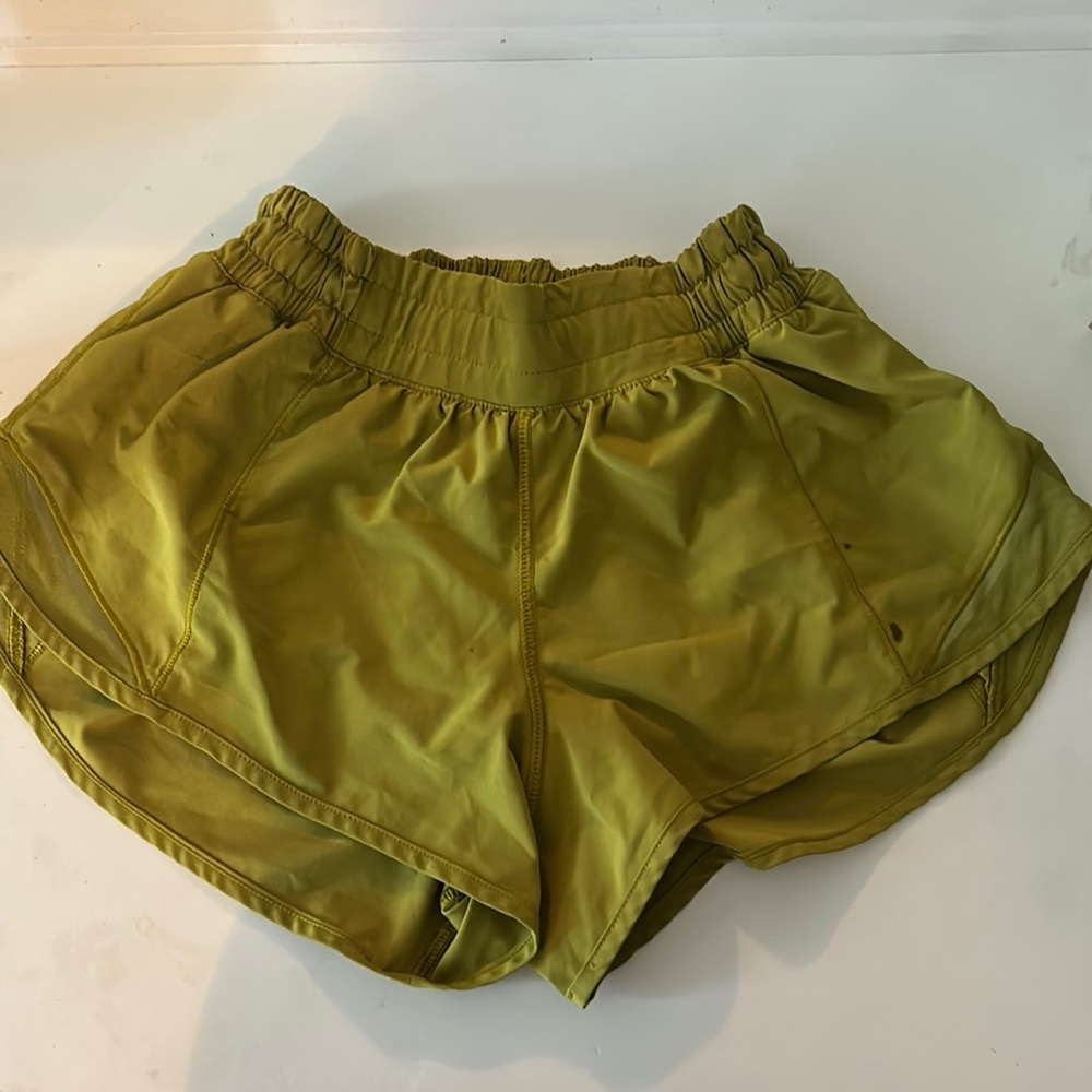 Lulu Lemon Green Hotty Hot Shorts